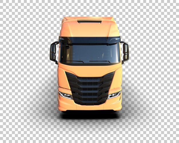 PSD cargo truck isolated on background 3d rendering illustration