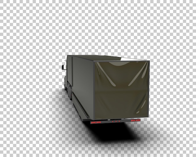 PSD il camion merci è isolato sullo sfondo dell'illustrazione 3d