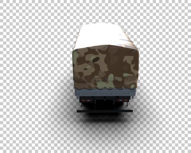 PSD cargo truck isolated on background 3d rendering illustration