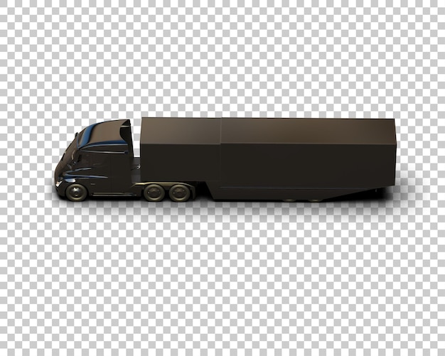 Cargo truck isolated on background 3d rendering illustration