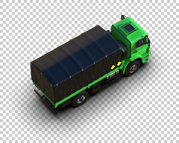 PSD cargo truck isolated on background 3d rendering illustration