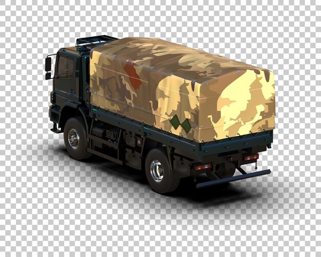 PSD cargo truck isolated on background 3d rendering illustration