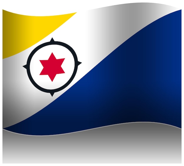 PSD bandiera olandese delle onde caraibiche 3d