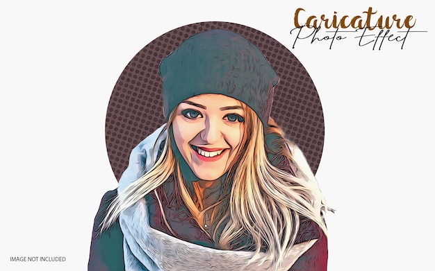 Caricatuurfoto-effect