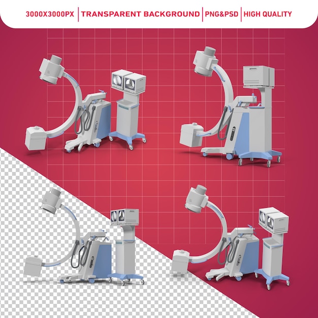 PSD 스레이 기기 (c-arm x-ray machine) 의료 이미징 장비 (medical imaging equipment) 스레 장치 (x-ray device) 클리파트 방사선 기계 (clipart radiology machine) png ca