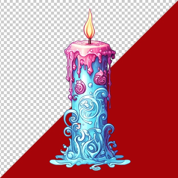 PSD carnival candle png illustration