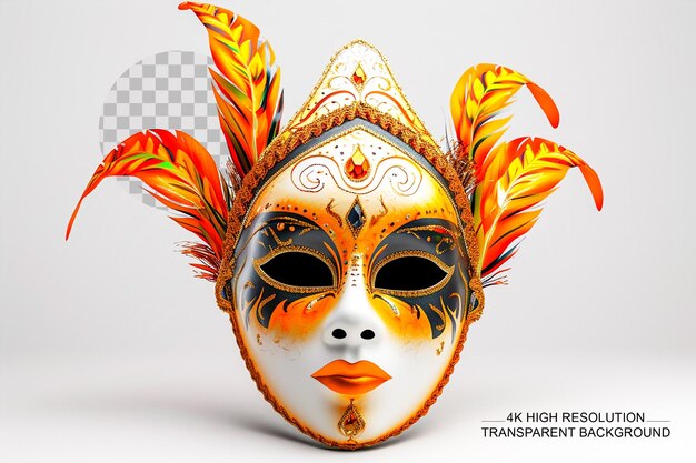 PSD Карнавалская мода маска венецианская маска маскировка для карнавала на прозрачном фоне