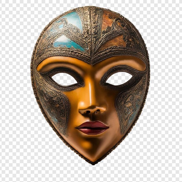 Maschera di carnevale png isolata su sfondo trasparente