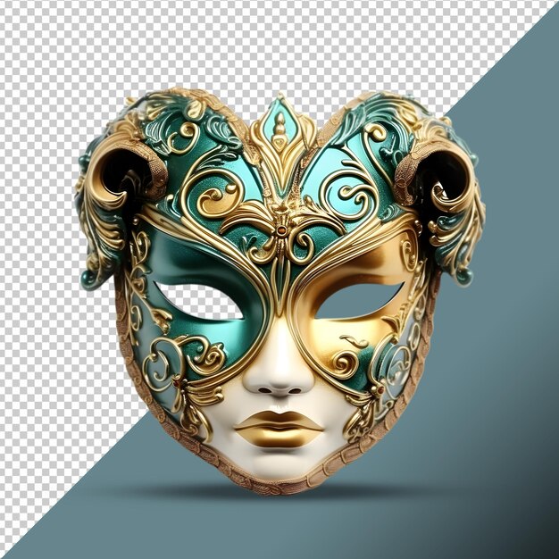 PSD carnival mask on transparent background png image