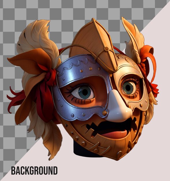 PSD carnival mask