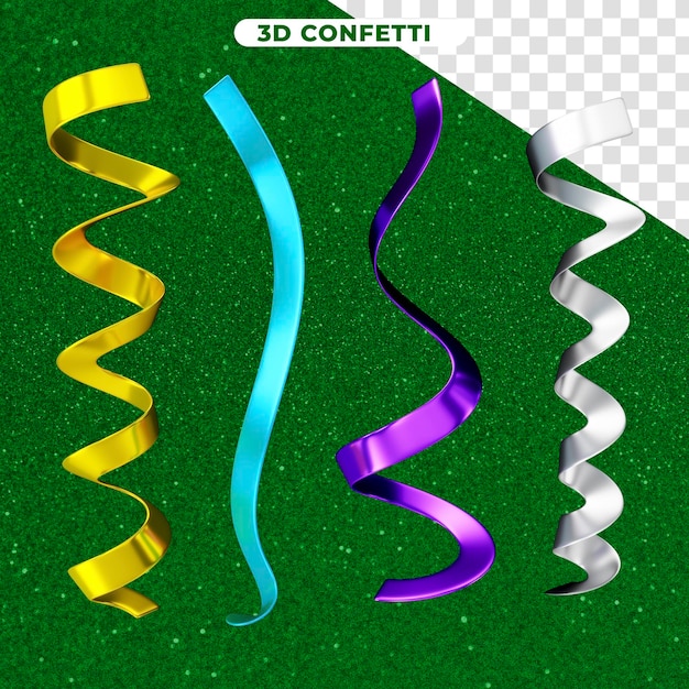 PSD coriandoli colorati festa di carnevale