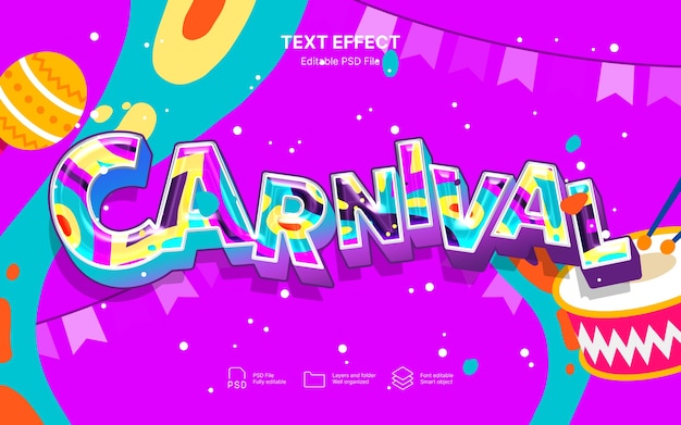 Carnival tekst effect