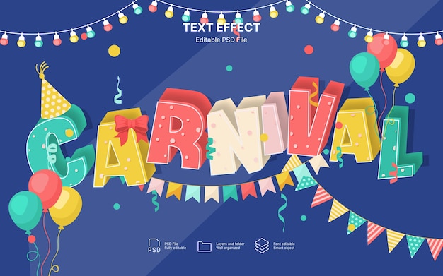 Carnival tekst effect