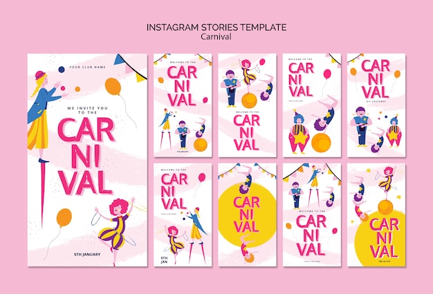 PSD carnival template design