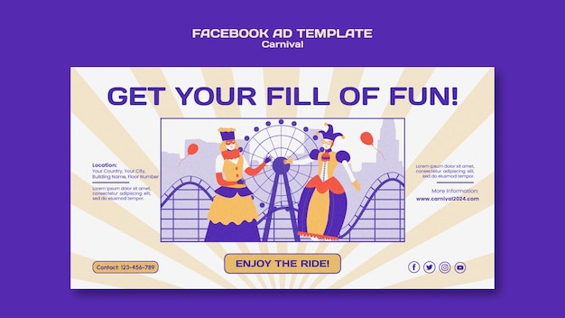 PSD carnival template design