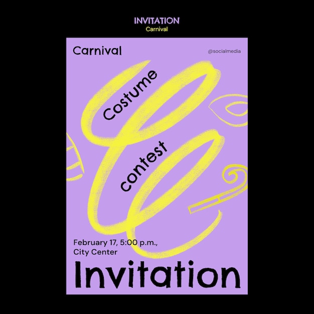 PSD carnival  template design