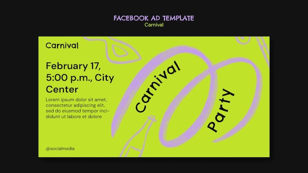 PSD carnival  template design