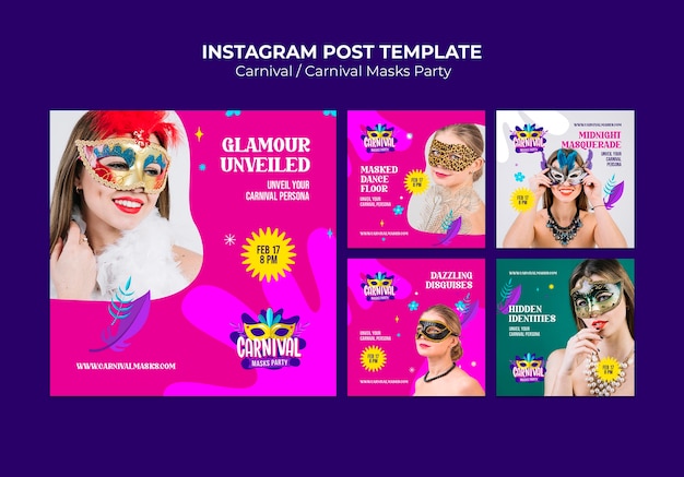 PSD carnival template design