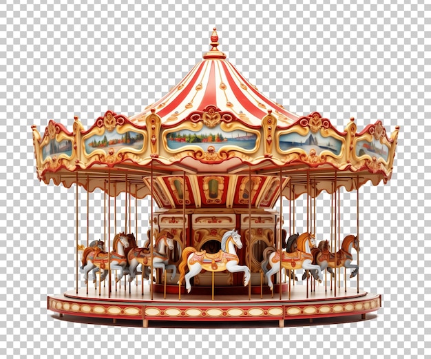 PSD carousel isolated on transparent background