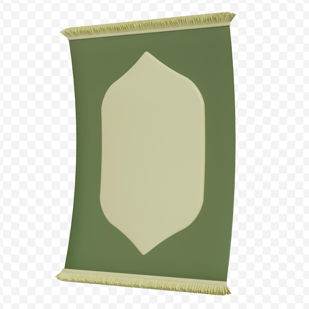 Carpet prayer rug 3d illustration