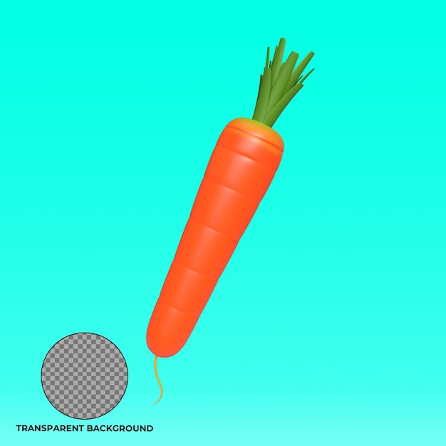 PSD carrot 3d