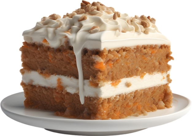 PSD carrot cake closeup of delicious looking carrot cake