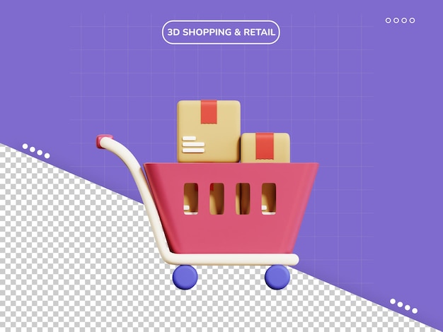 Cart 3d icon