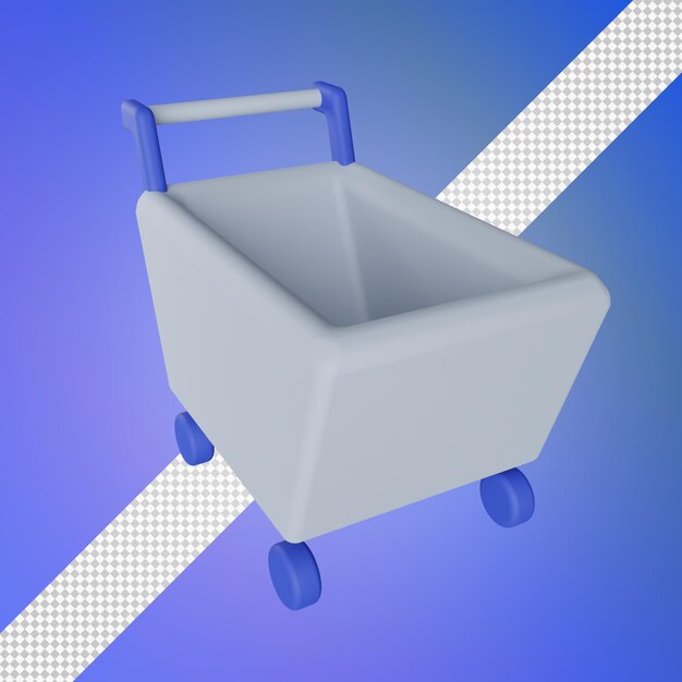 Cart 3d illustration