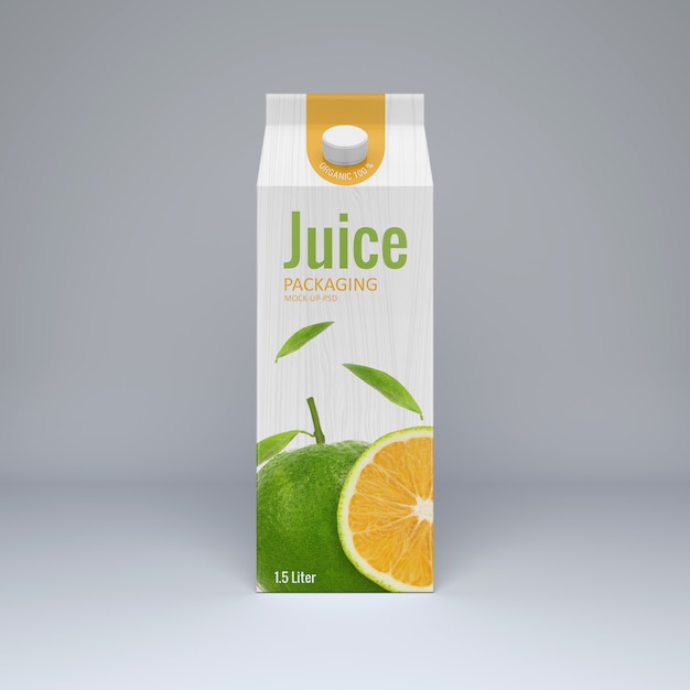 Cartone juice mockup