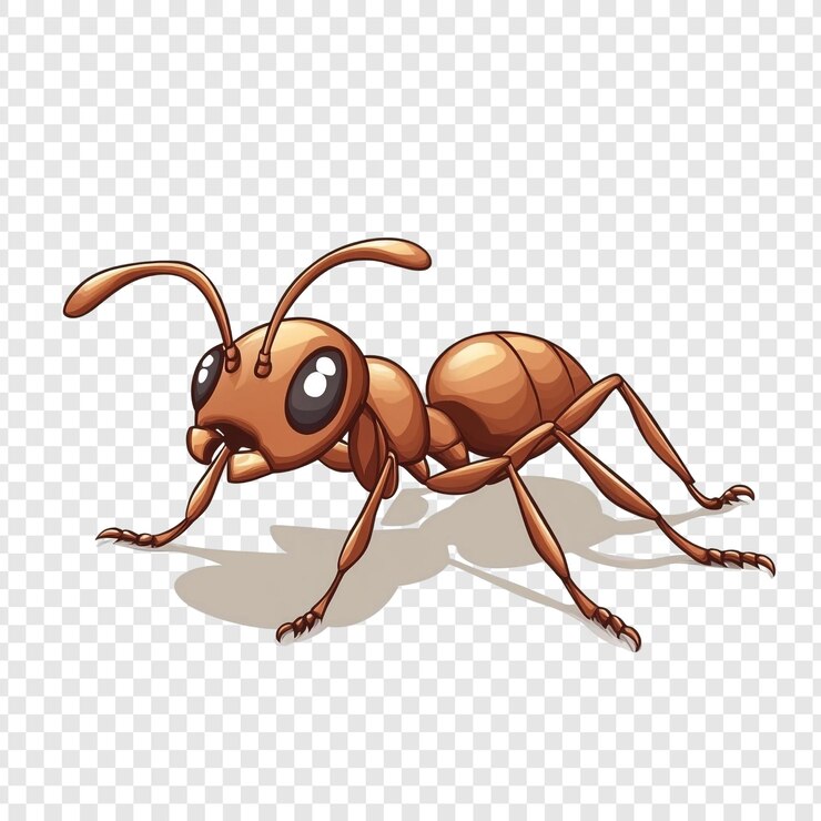 PSD cartoon ant illustration