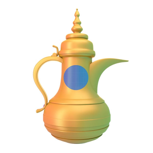 PSD cartoon arabische koffie