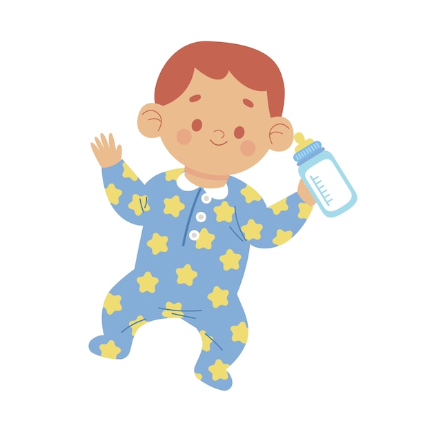 PSD cartoon baby illustration