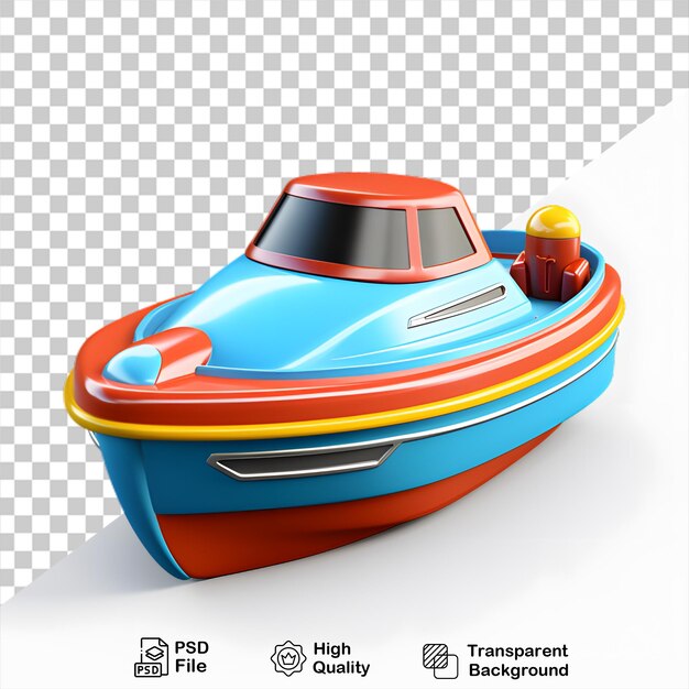 Cartoon boat isolated on transparent background include png file