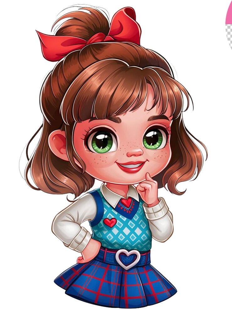 PSD cartoon character png illustration