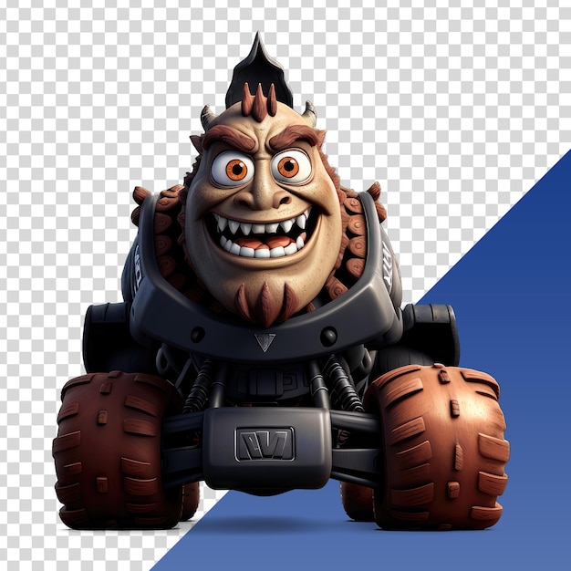 PSD a cartoon character with a big smile on his face