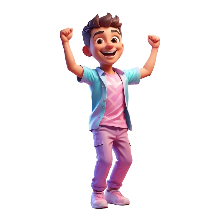 PSD a cartoon character with a smile on his face