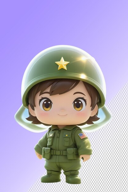 PSD a cartoon character with a star on his helmet