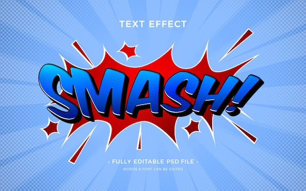 Cartoon comic text effect