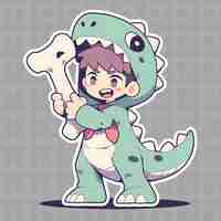 PSD a cartoon of a dinosaur holding a toothbrush and a toothbrush