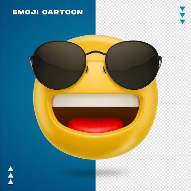 Cartoon emoji-bril