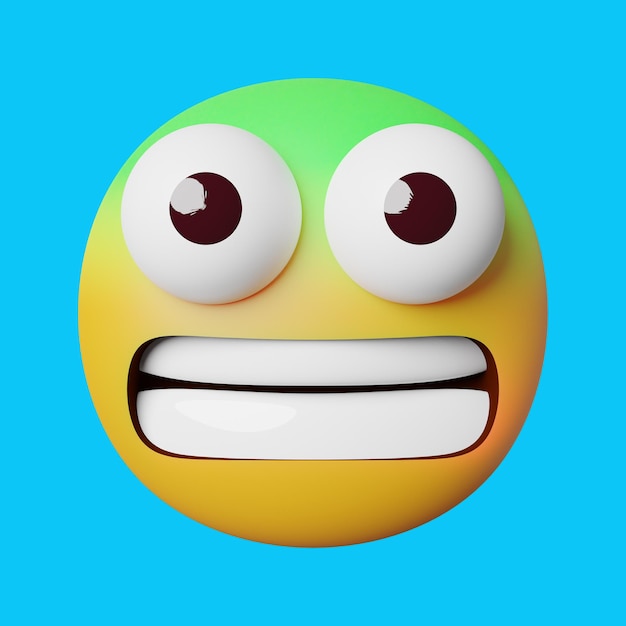 a cartoon face with a smile on it