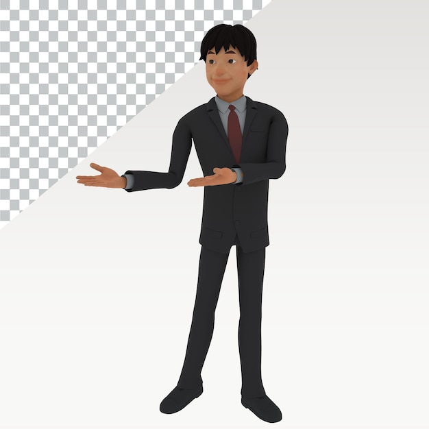 a cartoon figure of a man with a suit on and a shirt that says quot the word quot on it