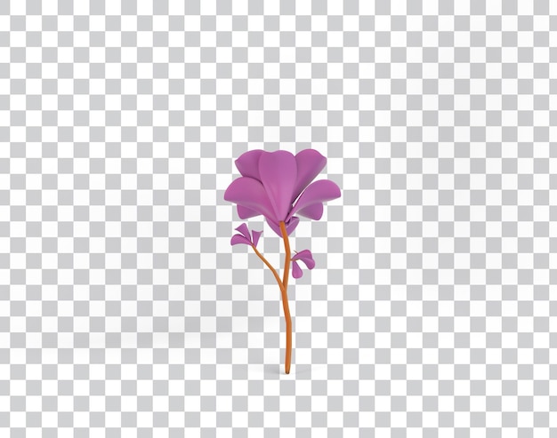 PSD cartoon flower