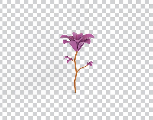 PSD cartoon flower