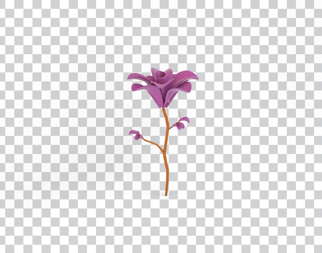 PSD cartoon flower