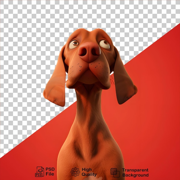 Cartone animato golden retriever isolato su sfondo trasparente include file png