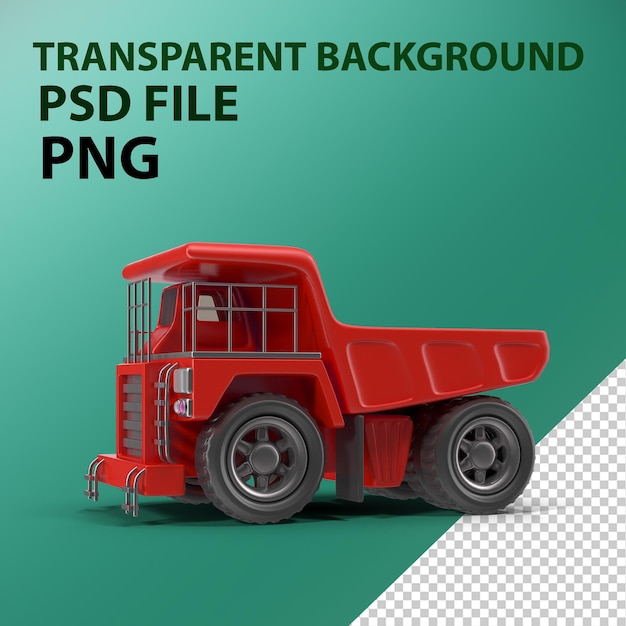 PSD cartoon haul truck png