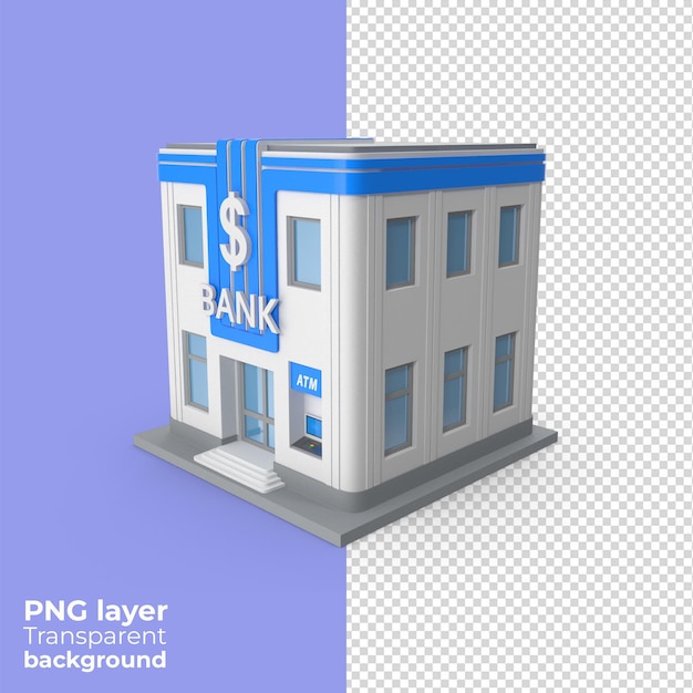 PSD cartoon isolated transparent 3d object without background