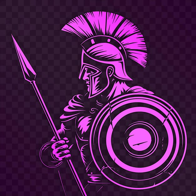 PSD a cartoon of a knight with a sword and shield