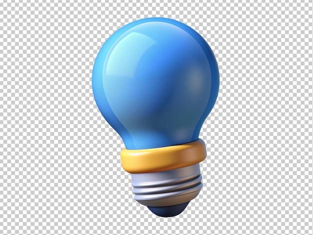 PSD cartoon light bulb